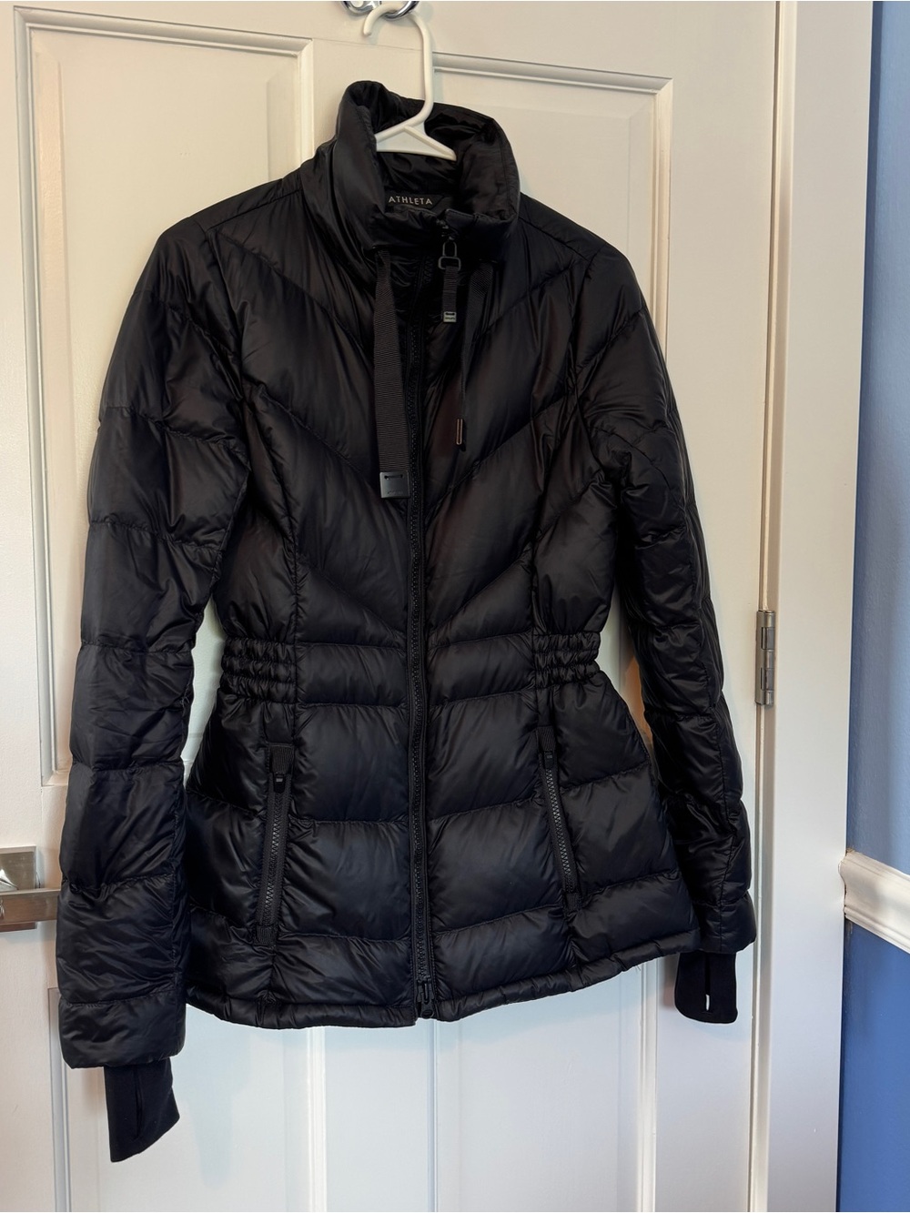 Athleta Goose Down Black Packable Puffer Jacket
